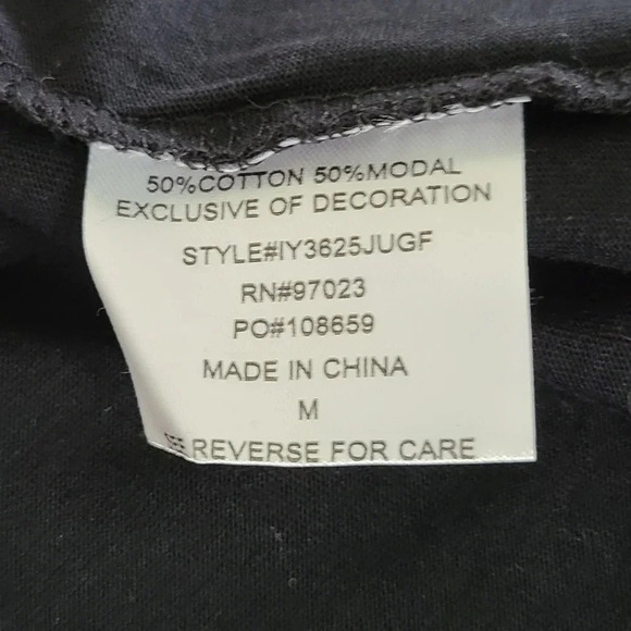 NWT Carbon Copy Black Hey Good Looking Graphic Embroidered Tee M - Picture 8 of 9